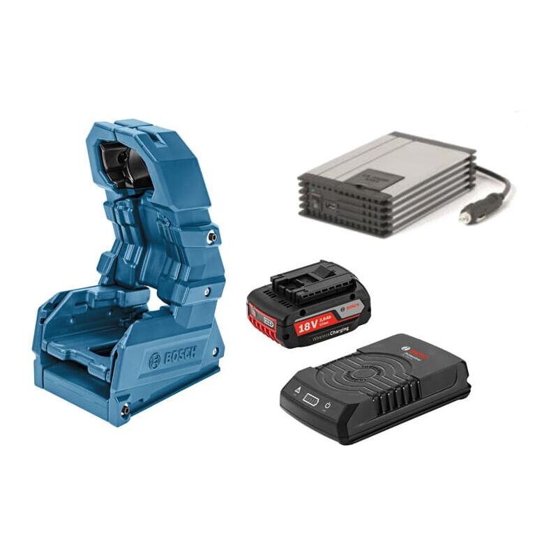 Bosch - Wireless Charing Holster Set inkl. Akku Ladegerät und Spannungswandler