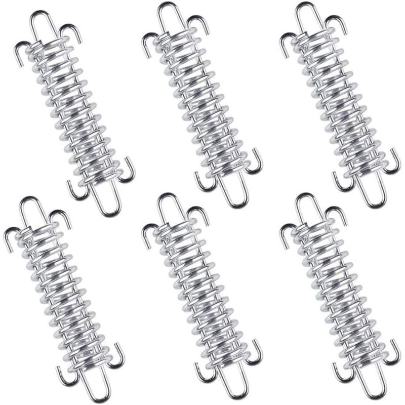 6 Stück Markisenseilschnalle, Zeltfederseilschnalle, Zeltspannfedern, Camping Hochfeste Windseilschnalle Leistungsstarke Windfeder für Planen, Zelte