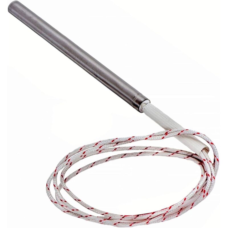 Zündkerze für Pelletöfen – Widerstand 300 W, 220 V – 180 mm x 10 mm – Schnelle Erwärmung – Einfacher Austausch – Kompatibel mit Pelletöfen