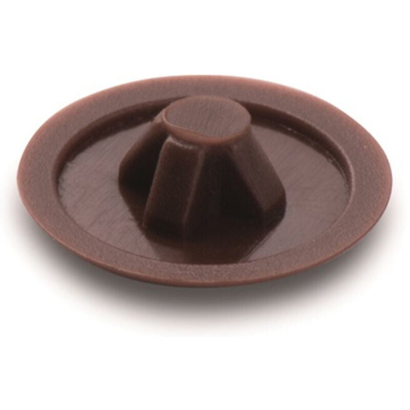 Box 500 Schraubenabdeckungen für Pozidrive-Schrauben 2 HECO-SCHRAUBEN - Ø 12 mm - Braun 8001 - 19914