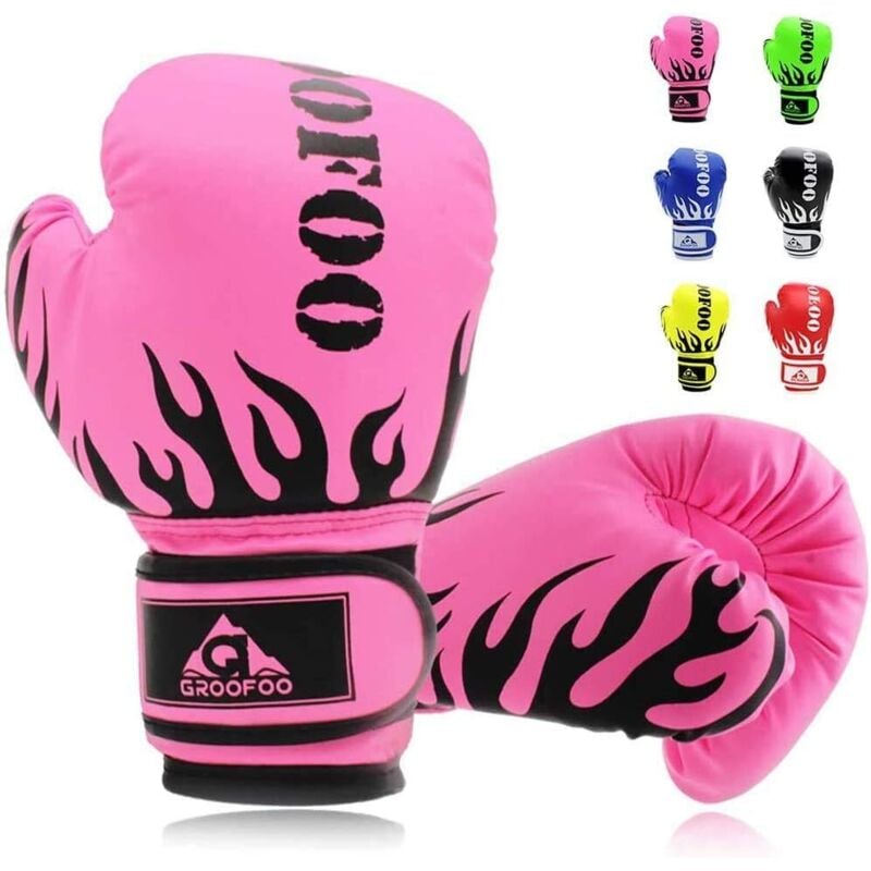Boxhandschuhe Kinder, Boxhandschuhe für Kinder 9 bis 14 Jahre, 6oz Kinder Box Handschuhe zum Boxsack Sparring Training, MMA, Muay Thai, Kickboxen &