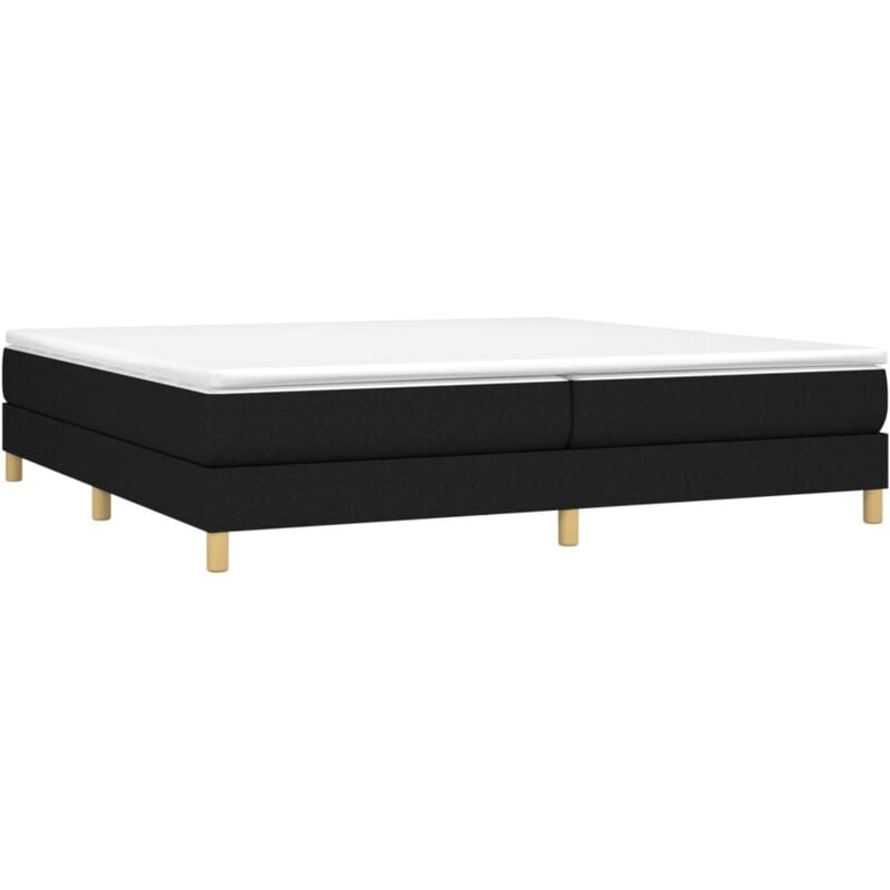 Bettgestell ohne Matratze Schwarz 200x200 cm Stoff Vidaxl