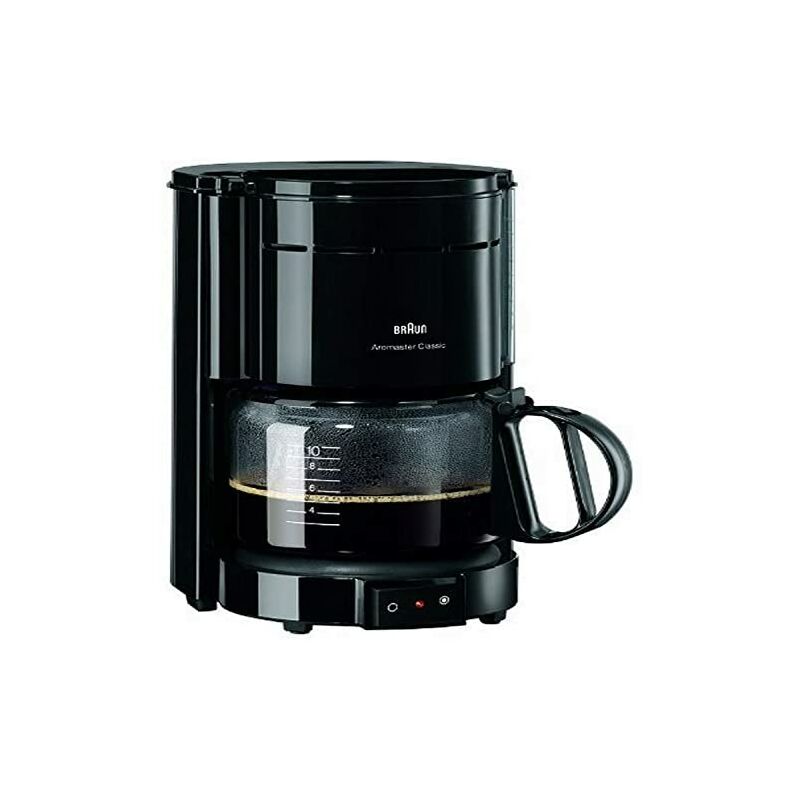 Braun - Aromaster Classic KF47 Tropfkaffeemaschine, 1000 w, 10 Tassen, Kunststoff/Glas, schwarz