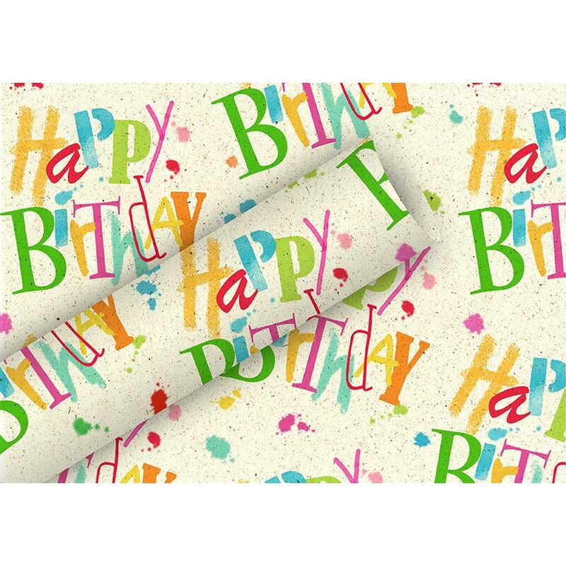 Braun & Company Geschenkpapier bunt 1,5 m x 70 cm Geschenkverpackungen