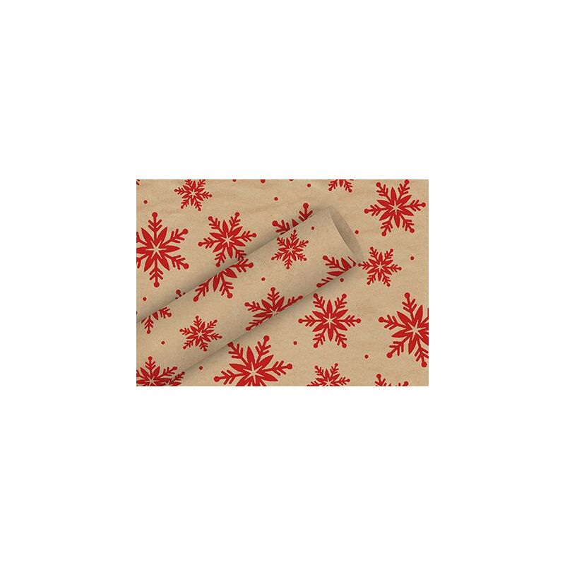 Braun & Company Geschenkpapier By Nature Kraft Kristalle rot 2 m x 70 cm Geschenkpapier