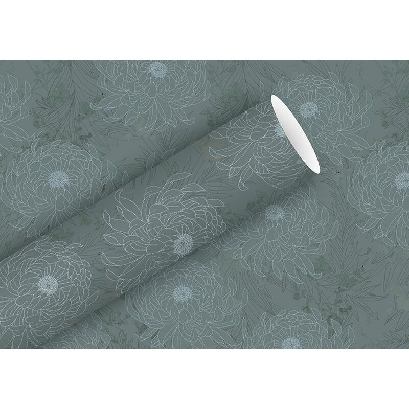 Braun & Company Geschenkpapier grau 1,5 m x 70 cm Geschenkverpackungen