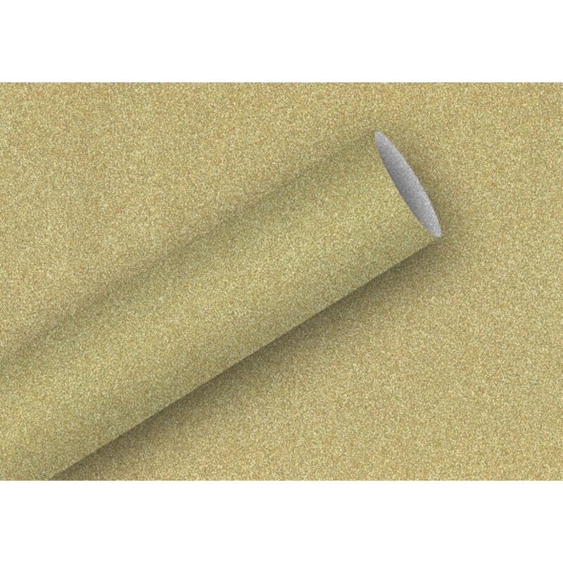 Braun&company - Geschenkpapier Glamour gold Geschenkfolie 1,5 m x 70 cm Geschenkpapier Weihnachten
