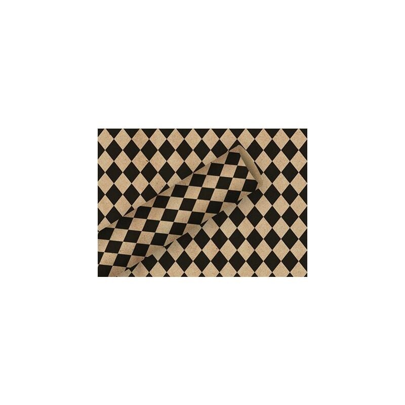 Braun & Company Geschenkpapier Kollektion Rhombic schwarz 2 m x 70 cm Geschenkpapier Weihnachten