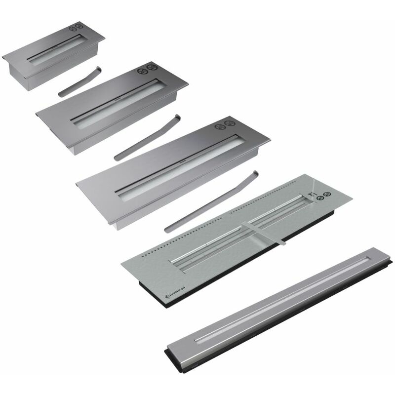 Kratki - Brennkammer Edelstahl für Bio Ethanol Bioethanol verschiedene Größen Kamin 0,2