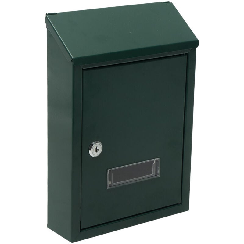 Fabrilamp - Briefkasten de Briefkasten milena verzinkter Stahl grün 30x21x7 cm Schloss de Zylinder regensicherer Deckel