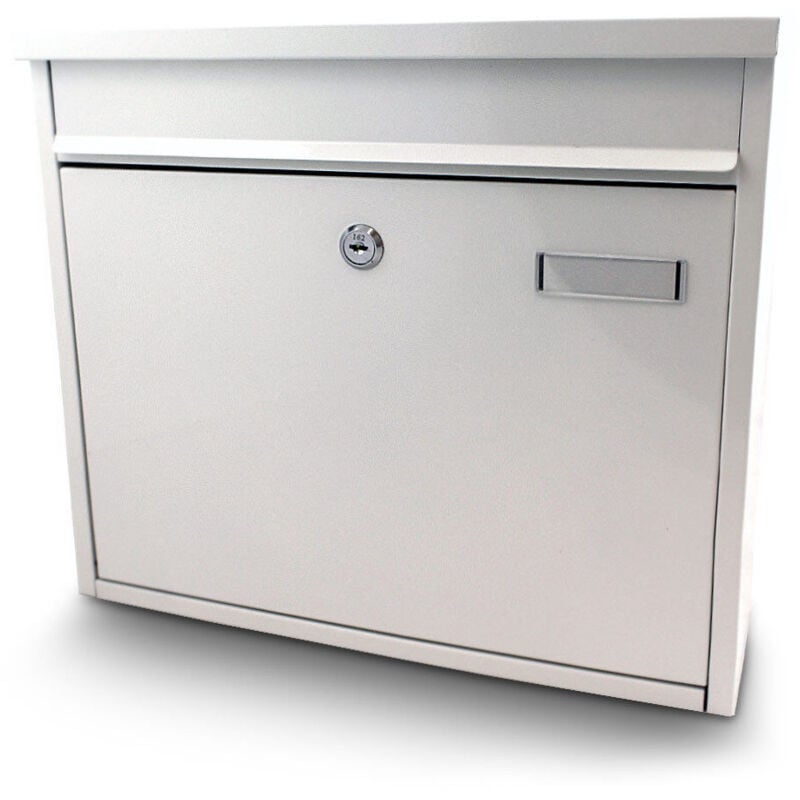 Bituxx - Briefkasten Weiß Postbriefkasten Wandbriefkasten Hausbriefkasten Postkasten