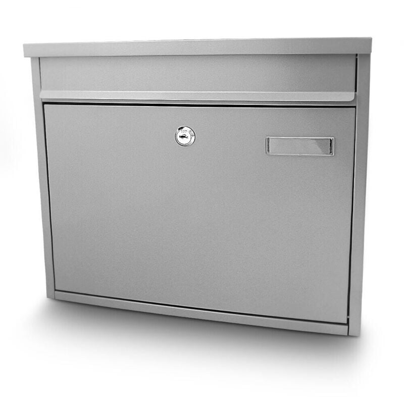 Bituxx - Briefkasten Grau Post Briefkasten Wandbriefkasten Hausbriefkasten Postkasten