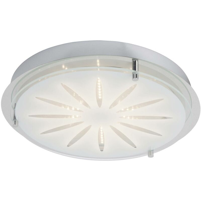 Brilliant - Lampe Cathleen led Wand- und Deckenleuchte 33cm chrom 1x 15W led integriert (smd), (1565lm, 3000K) Funktionale Deckenleuchte, 33cm