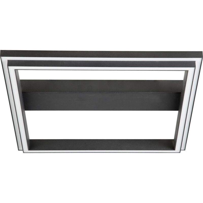 Brilliant - led Deckenleuchte Pallas 50 x 50 cm sand/schwarz, 38 w, rgbw Deckenleuchte