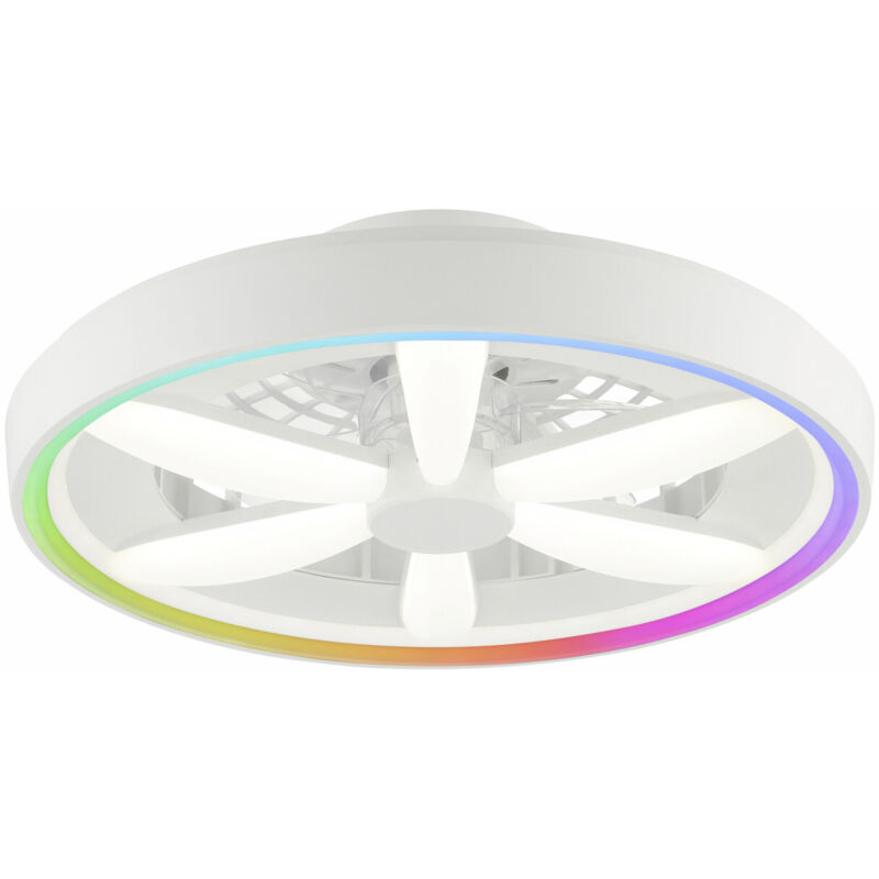 Brilliant LED Deckenleuchte mit Ventilator Gaiano Ø 48 cm 48 W weiß Deckenlampen & Kronleuchter