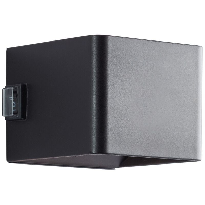 Iseo led Außenleuchte 4 w mit Bewegungsmelder und USB-Anschluss schwarz Deckenlampen & Kronleuchter - Brilliant