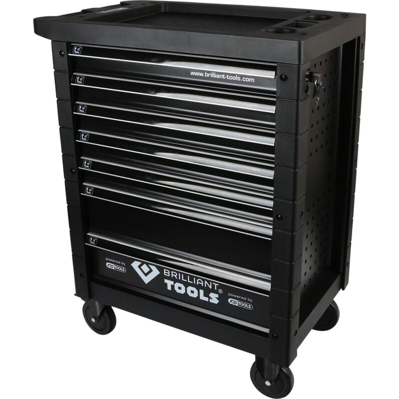 Brilliant Tools - Werkstattwagen mit 7 Schubladen, leer