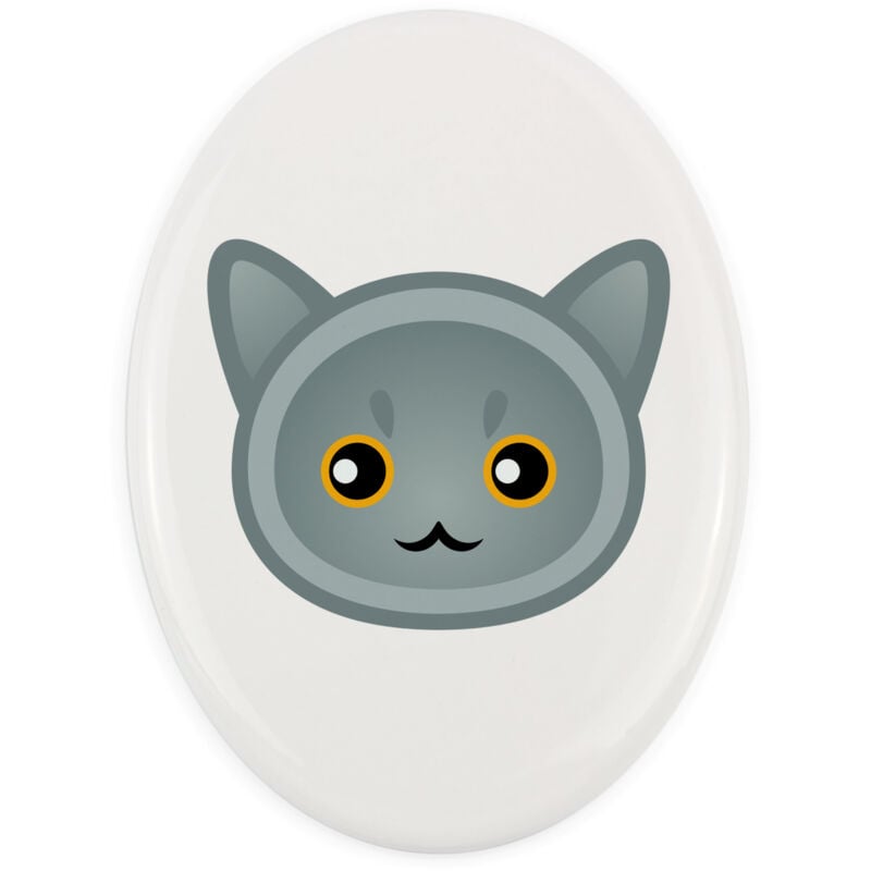 Britisch Kurzhaar - Keramik Grabsteinfliese mit Grafik und Inschrift von Art-Dog