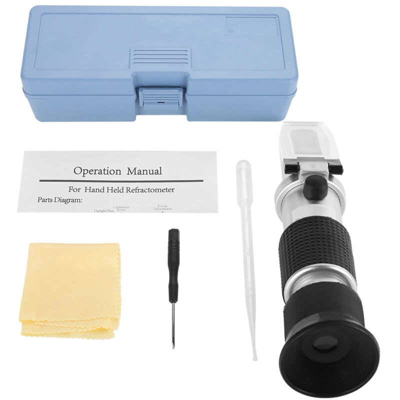 Brix-Refraktometer, Honigrefraktometer 58-90 % zur Prüfung von Honig, Früchten, Bier, Wein und Zucker