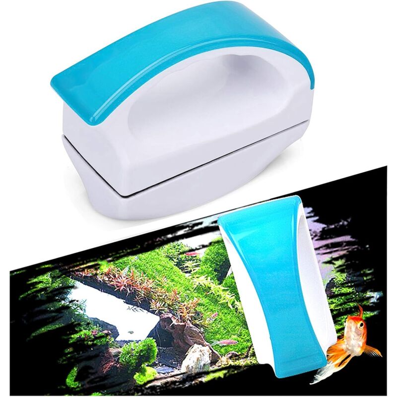 Magnetische Aquarium-Reinigungsbürste, Aquarium-Glasbürste l Magnete, schwimmende Reinigungsbürste