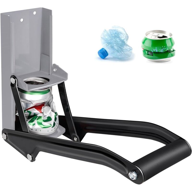 Broyeur de canettes en aluminium, broyeur mural robuste, adapté aux canettes et bouteilles en aluminium de soda, de boisson gazeuse et de bière