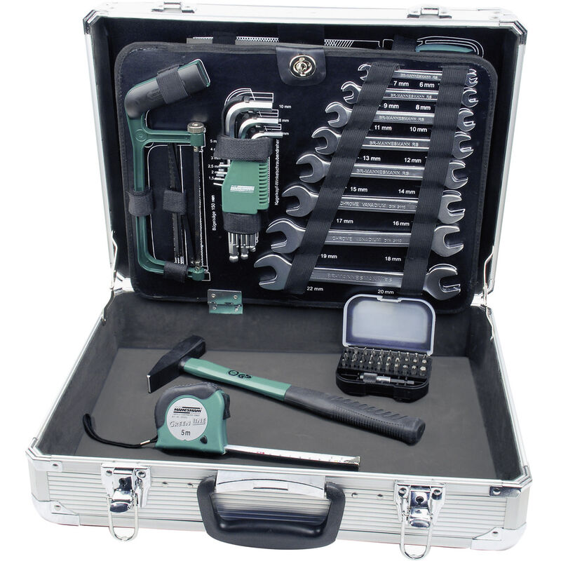 Brüder Mannesmann - M29075 Heimwerker Werkzeugkoffer bestückt 108teilig