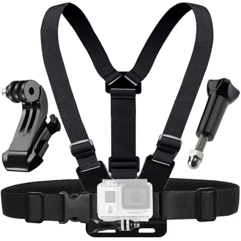 Brustgurthalterung für GoPro Hero 12 11 10 9 8 7 6 5 4 DJI Pocket Hero Osmo Action SJCAM SJ4000