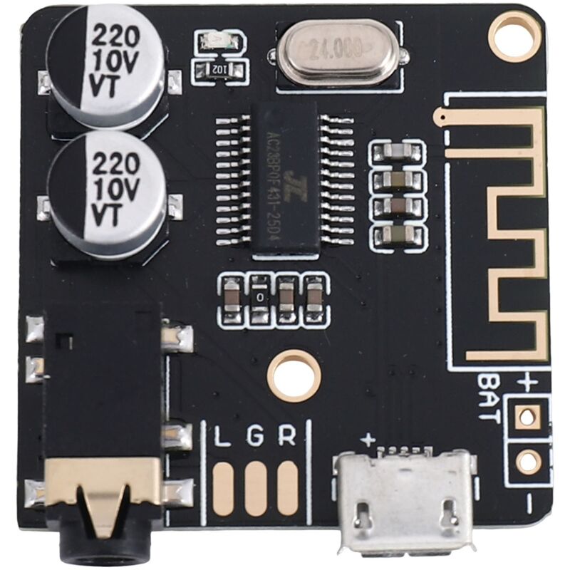 BT5.0 Audio MP3 Bluetooth Audio Decoder Board Verlust Freie Auto Lautsprecher Audio VerstäRker Platine DIY Audio Receiver Schwarz