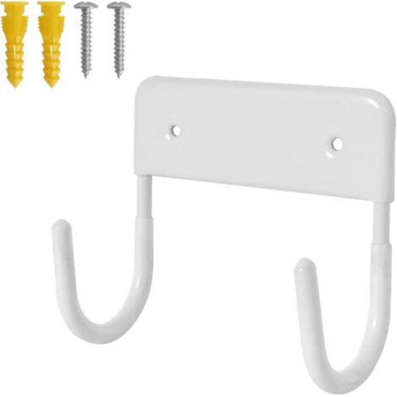 Bügelbrett-Wandhalterung, Bügelbrett-Wandhalterung, langlebiger Bügelbretthaken, Bügelbrett-Wandhalterung, Bügelbretthalter zur Wandmontage (weiß)
