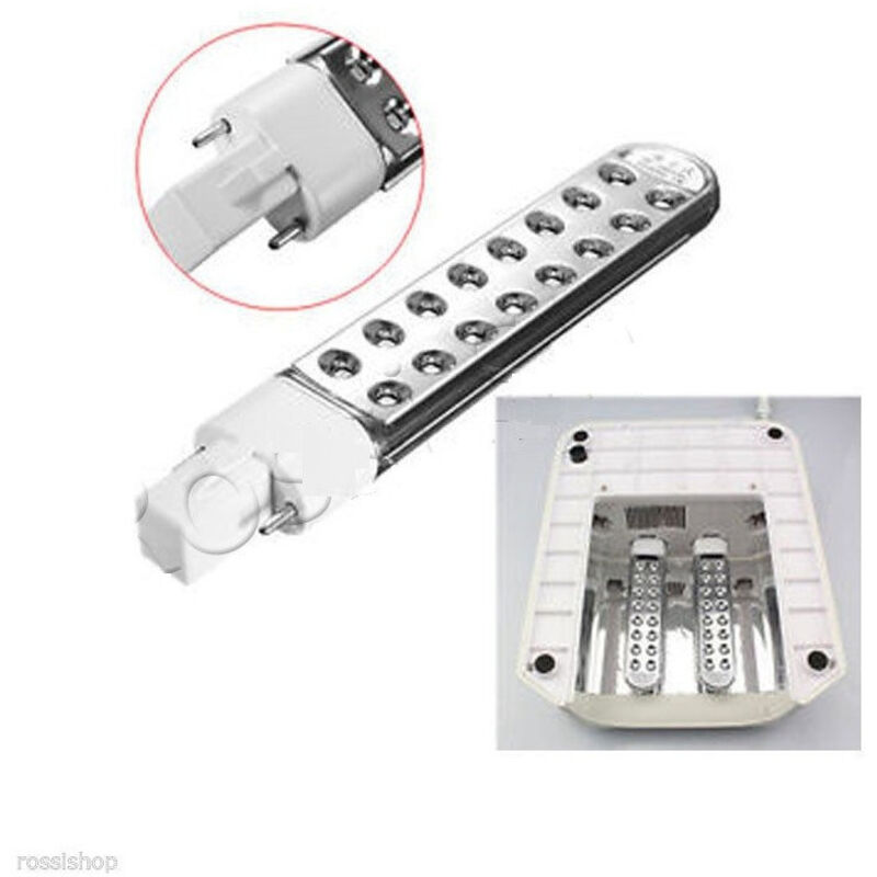 Trade Shop Traesio - Trade Shop - 9W 365mm led-lampe für uv-gel-lampen verwandelt eine uv-lampe in eine led-lampe -