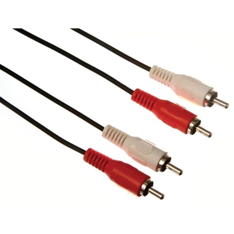 Velleman - 2 x audio cinch-stecker auf 2 x audio cinch-stecker / basic / 1.50 m - vergoldet