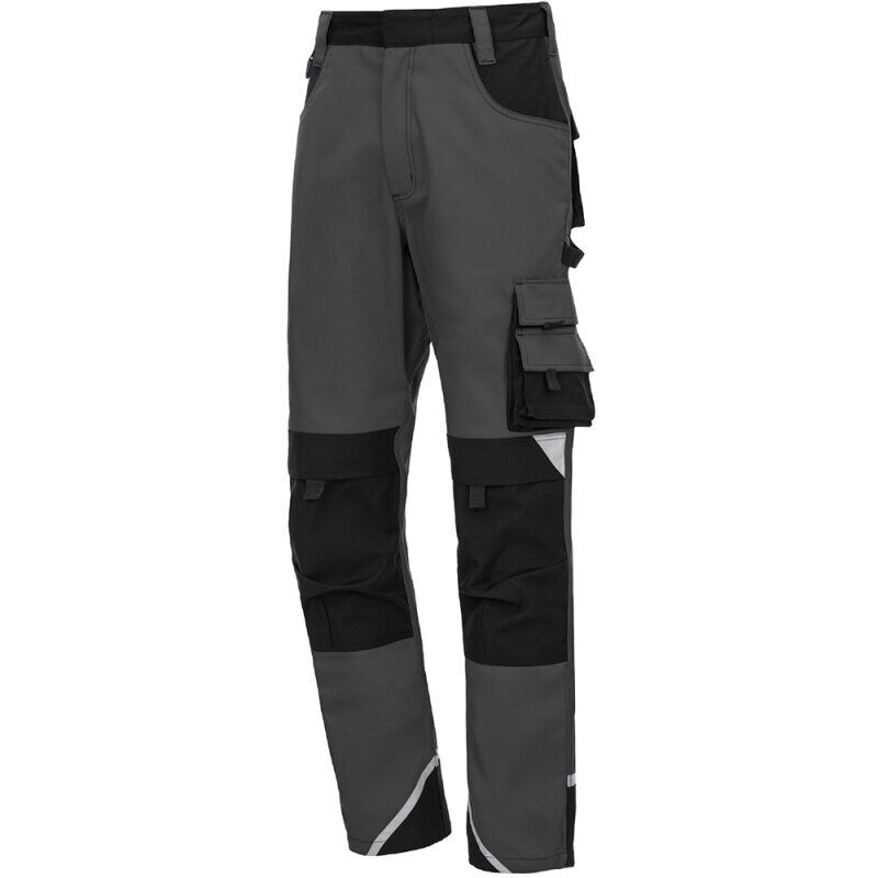 Arbeitshose lang Motion Tex Plus 7612 grau / schwarz Gr. 62 Nitras