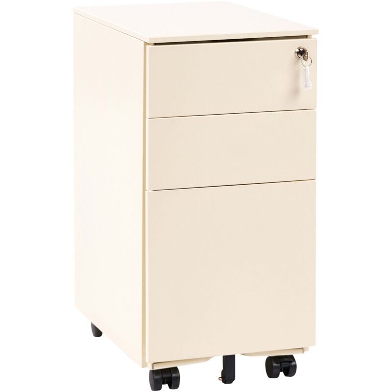 Büroschrank BOLSENA Metall Hellbeige