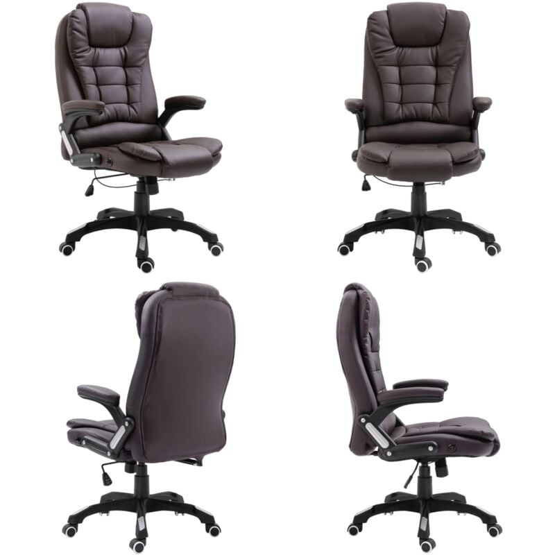 Vidaxl - Bürostuhl Braun Kunstleder - Bürostuhl - Bürostühle - Home & Living - Braun