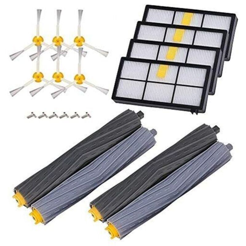 Bürsten-Ersatzset, Ersatzteile für iRobot Roomba 800, 860, 865, 866, 870, 871, 880, 885, 886, 890, 900, 960, 966, 980 Serie – 14er-Pack