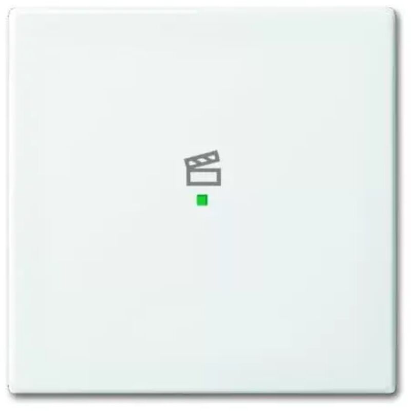 BUSCH-JAEGER Wippe 6233-10-914, Symbol Szene, free@home, alpinweiß