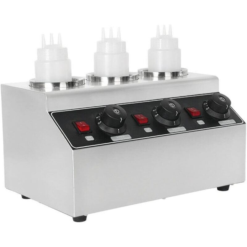 Butter Dosen / Soße Heizung, Schokolade Heizung, Temperatureinstellbar von 30 ° C bis 85 ° C, mit 3 komprimierbaren Flaschen