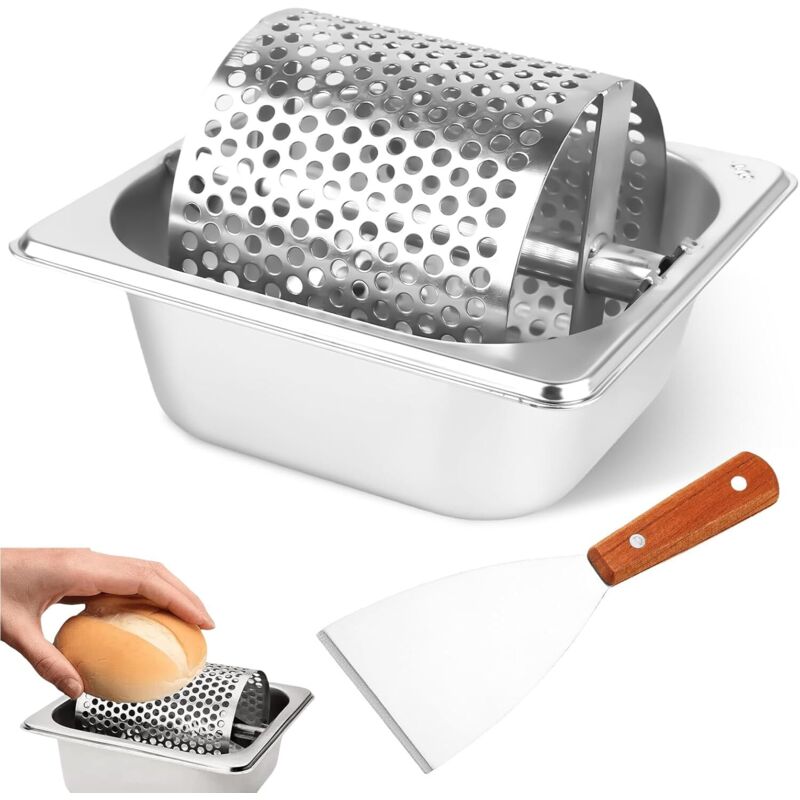 Butterrad, 1000 ml, Butterspender aus Edelstahl, langlebig, Butterrollwerkzeug, Butterzentrifuge, Butterspender für Brot und Toast