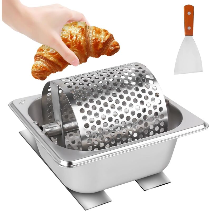 Butterrad, Butterspender aus Edelstahl, langlebig, Butterrollwerkzeug, Butterzentrifuge, Butterspender für Brot und Toast, Fassungsvermögen 1000 ml