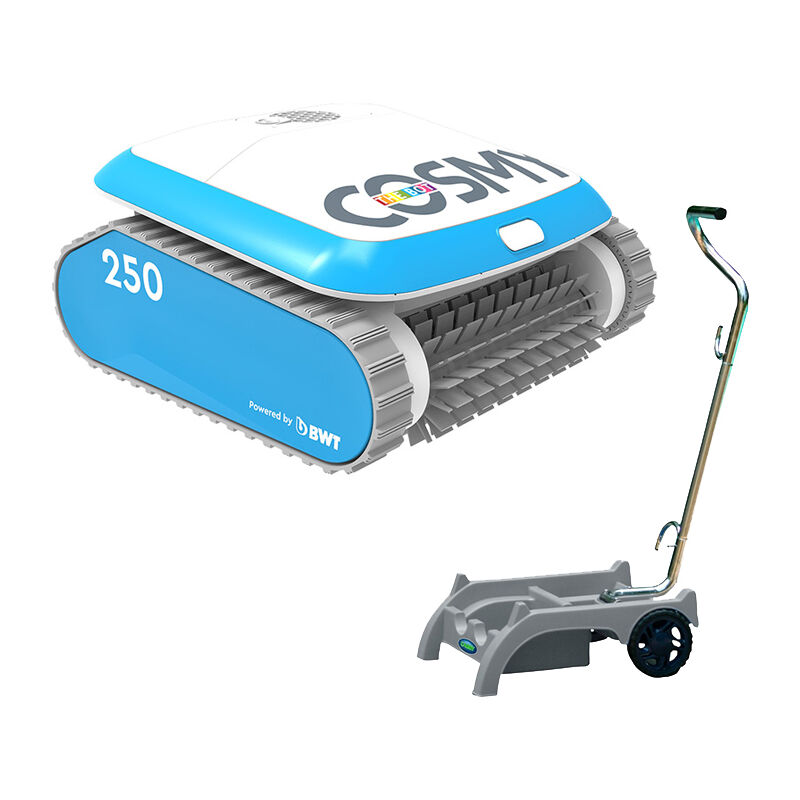 Cosmy 250 Poolroboter Schwimmbad Boden+Wand mit app und caddy Poolsauger - BWT