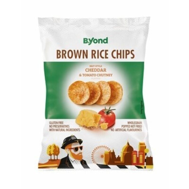 Byond Reischips Cheddar und Chutney Tomatensauce 70g