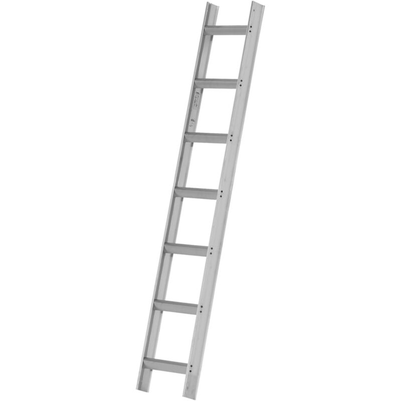 Hymer Dachauflegeleiter aus Aluminium, ral 8014 sepiabraun beschichtet, 10 Sprossen, Länge 2,80 m