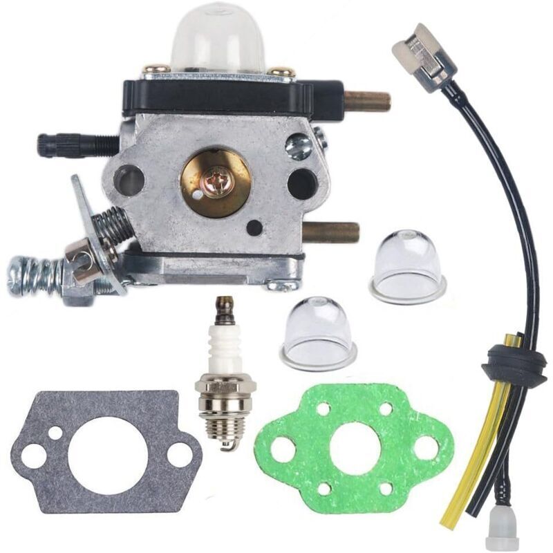 C1U-K54A Vergaser mit Dichtung, Reparatursatz mit Zündkerze für Echo HC1500 TC210 TC210i TC2100 2-Takt Mantis Motorhacke 7222 7222E 722M 7225 7230