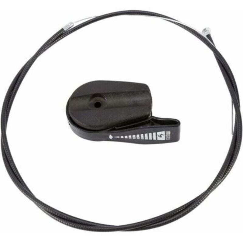 Gaszug für Rasenmäher, universeller 65-Zoll-Ersatz-Gaszug-Steuersatz für Rasenmäher-Griffsatz, Rasenmäherteile GXV160 (schwarz) – TRIM