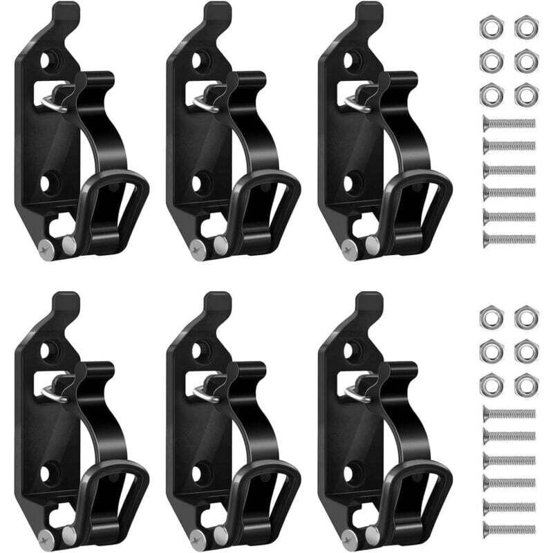 Cadre de pelle monté sur véhicule, ensemble de 6 cadres de pelle, adapté aux barres de toit et aux supports de rangement muraux, cadre de pelle