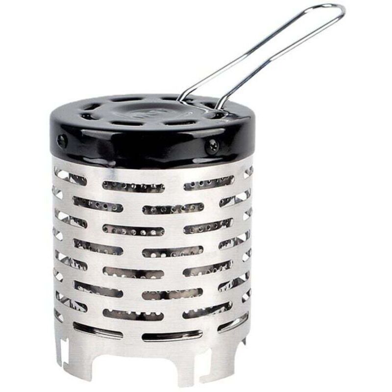 Camping-Gaskocher, Metallheizung, Mini-Campingheizung mit Griff, Zeltabdeckungsheizung aus Edelstahl, für Outdoor-Camping und Wandern.