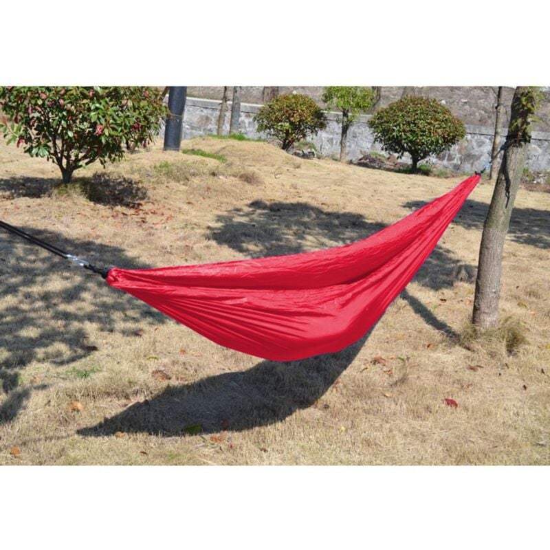 Camping-Hängematte Travel Hängesessel Hängestuhl Hängeschaukel Relax Gartenliege - rot - Buri