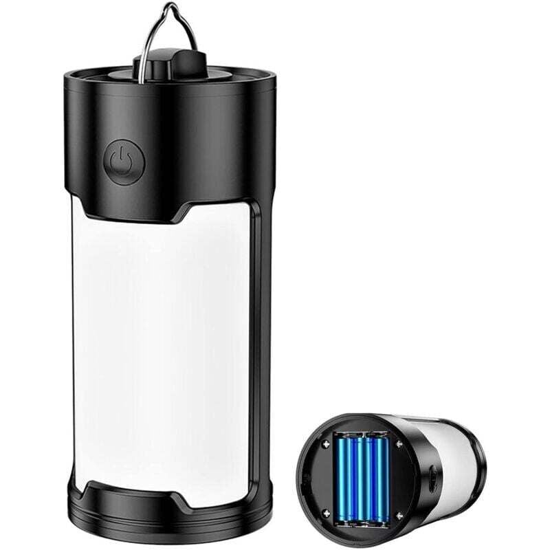 Campinglaternen, batteriebetrieben, tragbar, wasserdicht, hell, 800 Lumen, Outdoor-Campinglichter für Wandern, Angeln, Reisen, Notfälle