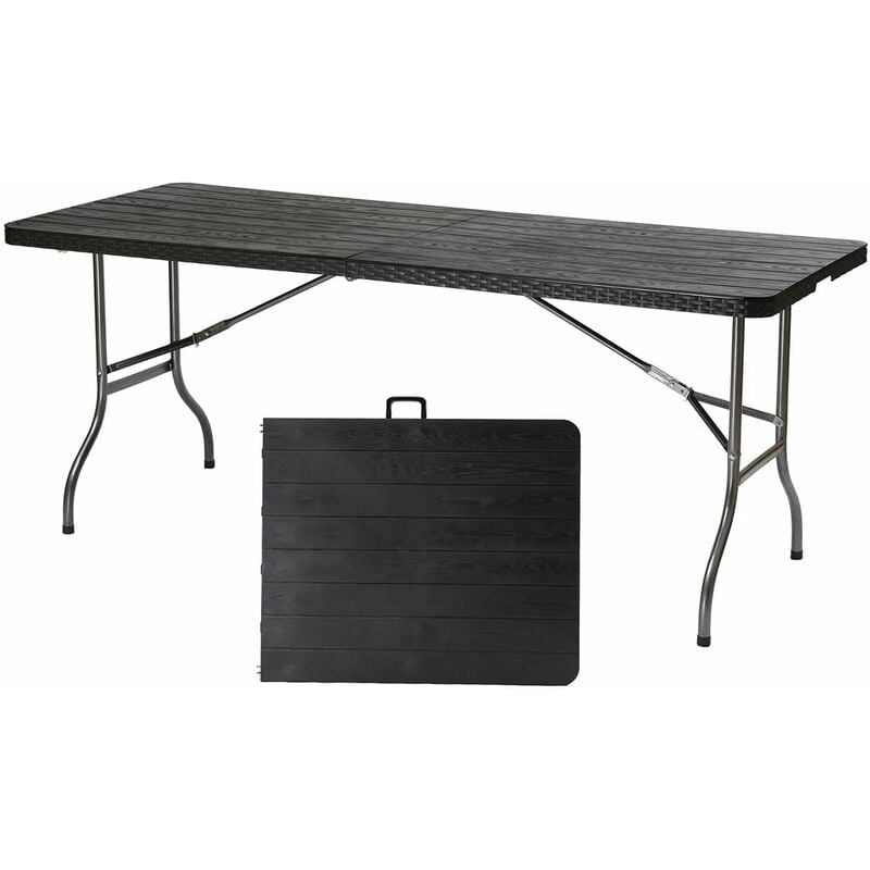 Camping Klapptisch 181 x 75,5 x 73 cm - Camping Tisch, Outdoor Tisch, Campingtisch klappbar