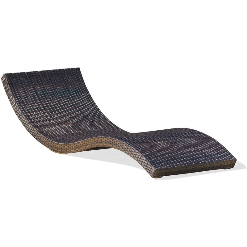 Dcb Garden - cancun - Sonnenliege, Kunstharzgeflecht, schokolade